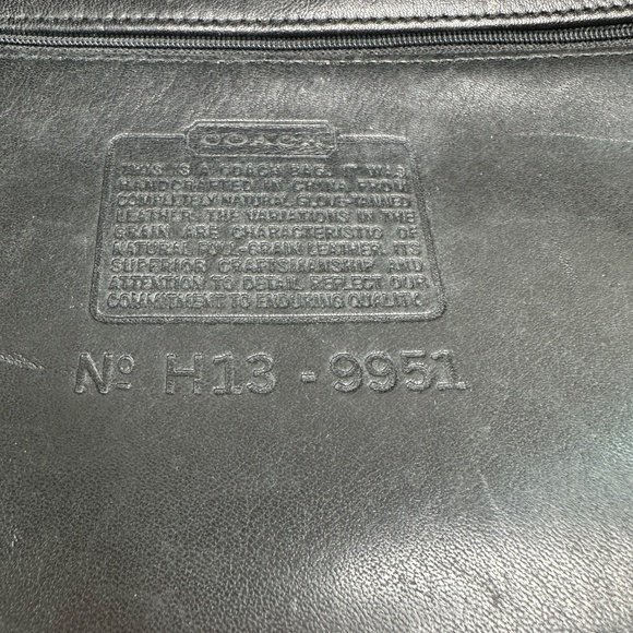 Vintage Coach Patricia's Legacy Crossbody Saddle Flap Bag 9951 Black Leather - Picture 13 of 16